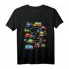 Kinder 2 Jahre Fahrzeuge T-Shirt - Geburtstagsoutfit mit Feuerwehrauto, Bagger & Traktor für Jungen zum 2. Geburtstag