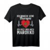 Marokkanische Flagge T-Shirt | Marokko Urlaub & Fan Geschenk für Männer, Frauen & Kinder