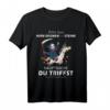 Lustiges T-Shirt mit Spruch: Bitte Lass Hirn Regnen Oder Steine - Humorvolles Geburtstagsgeschenk für Ironiefans