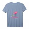 Damen Flamingo Shirt - Es eskaliert eh! Lustiges Party & JGA T-Shirt mit V-Ausschnitt für Frauen, Mädels, Festival & Polterabend