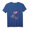 Damen Flamingo Shirt - Es eskaliert eh! Lustiges Party & JGA T-Shirt mit V-Ausschnitt für Frauen, Mädels, Festival & Polterabend