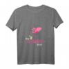 Damen Flamingo Shirt - Es eskaliert eh! Lustiges Party & JGA T-Shirt mit V-Ausschnitt für Frauen, Mädels, Festival & Polterabend