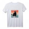 Böse Katze mit blutigem Messer Retro Vintage T-Shirt – Witziges Geschenk für Katzenliebhaber, Katzenmama & Katzenpapa