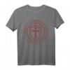 Distressed Tempelritter Kreuz T-Shirt – Mittelalterliches Design, Christliches Symbol & Geschenk für Christen, Soldaten & Crusaders