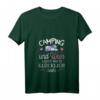 Damen Wohnmobil Campen Camping und Wein Frauen T-Shirt mit V-Ausschnitt – Lustiges Geschenk für Camperinnen & Weinliebhaberinnen