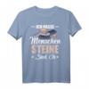 Ich Hasse Menschen Steine Sind Ok T-Shirt – Lustiges Stein Design für Geologie-Fans, Wanderer und Naturliebhaber