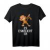 Dabbing Affe Party T-Shirt - Lustiges Geschenk mit Spruch 'Es eskaliert eh' für den Partyabend mit den Jungs