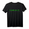 Lustiges IT Linux T-Shirt mit Sudo rm -rf Warnung - Perfektes Geschenk für Programmierer, Nerds & IT-Profis