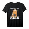 Lustiges Haflinger T-Shirt - Böses mürrisches Pferd sagt Nein, ideales Pferdefreunde Geschenk für Reiter und Pony-Liebhaber