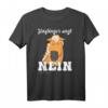 Lustiges Haflinger T-Shirt - Böses mürrisches Pferd sagt Nein, ideales Pferdefreunde Geschenk für Reiter und Pony-Liebhaber