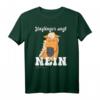 Lustiges Haflinger T-Shirt - Böses mürrisches Pferd sagt Nein, ideales Pferdefreunde Geschenk für Reiter und Pony-Liebhaber