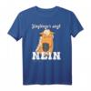 Lustiges Haflinger T-Shirt - Böses mürrisches Pferd sagt Nein, ideales Pferdefreunde Geschenk für Reiter und Pony-Liebhaber