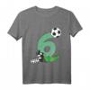 Kinder Geburtstagsshirt 6 Jahre Fußball T-Shirt – Perfekt für den Kindergeburtstag, Fußballtraining & die Schule