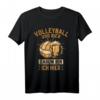 Volleyball und Bier Darum Bin Ich Hier - Lustiges Beachvolleyball Team- und Biertrinker T-Shirt für Volleyballfans, Trainer & Eltern