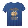 Volleyball und Bier Darum Bin Ich Hier - Lustiges Beachvolleyball Team- und Biertrinker T-Shirt für Volleyballfans, Trainer & Eltern