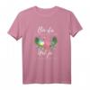 Lustiges Flamingo T-Shirt mit Spruch 'Bin da kann losgehen und ja es eskaliert eh' – Perfekt für Mädelsabende, Junggesellinnen und Partys