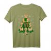 Le Tits Now Shirt - Lass es Schnee humorvolles Weihnachts-T-Shirt mit Weihnachtsbaum und Schneeflocken