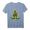 Le Tits Now Shirt - Lass es Schnee humorvolles Weihnachts-T-Shirt mit Weihnachtsbaum und Schneeflocken