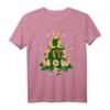 Le Tits Now Shirt - Lass es Schnee humorvolles Weihnachts-T-Shirt mit Weihnachtsbaum und Schneeflocken