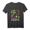 Kinder Jungen Geburtstag T-Shirt – 3 Jahre Zug Eisenbahn Motiv für Geburtstagsfeier & Kindergarten, mit süßem Spruch 'Erst 3 und Schon Lokführer'