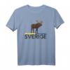 Schweden Flagge Sverige Elch T-Shirt – Perfektes Outfit für Schweden-Fans, Urlauber und Auswanderer im Norden