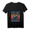 Damen Pew Pew Madafakas Katze Pistole T-Shirt mit V-Ausschnitt – Lustiges Crazy Cat Geschenk für Katzenliebhaber und Humor-Fans