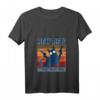 Damen Pew Pew Madafakas Katze Pistole T-Shirt mit V-Ausschnitt – Lustiges Crazy Cat Geschenk für Katzenliebhaber und Humor-Fans