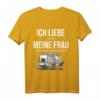 Ich liebe es wenn meine Frau mich zu meiner Modelleisenbahn - T-Shirt für Modellbauer und Bastler, ideales Geschenk zu Weihnachten & Geburtstag