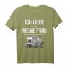 Ich liebe es wenn meine Frau mich zu meiner Modelleisenbahn - T-Shirt für Modellbauer und Bastler, ideales Geschenk zu Weihnachten & Geburtstag