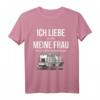 Ich liebe es wenn meine Frau mich zu meiner Modelleisenbahn - T-Shirt für Modellbauer und Bastler, ideales Geschenk zu Weihnachten & Geburtstag