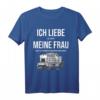 Ich liebe es wenn meine Frau mich zu meiner Modelleisenbahn - T-Shirt für Modellbauer und Bastler, ideales Geschenk zu Weihnachten & Geburtstag