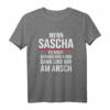Lustiges Sascha T-Shirt mit Spruch 'Wenn Sascha es nicht reparieren kann, dann sind wir am Arsch' – Perfektes Geschenk zum Namenstag oder Geburtstag