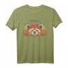 Retro Roter Panda T-Shirt - Tierliebhaber Geschenkidee für Panda Fans, Asien Enthusiasten und Tierfreunde