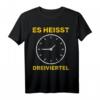 Dreiviertelzeitgeschenk für Ossi Ostdeutsch - Humorvolles DDR-inspiriertes T-Shirt für Ostdeutsche und DDR-Fans