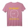 Dreiviertelzeitgeschenk für Ossi Ostdeutsch - Humorvolles DDR-inspiriertes T-Shirt für Ostdeutsche und DDR-Fans