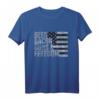 Beer Bacon Guns & Freedom T-Shirt mit amerikanischer Flagge - Humorvolles Patriotenshirt für Bier, Speck, Waffen und Freiheit
