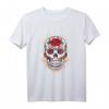 Mexikanischer Bunter Totenkopf Blumen Rosen Hippie-Kostüm T-Shirt – Perfekt für Blumenliebhaber, Gärtnerinnen & Hippie-Feiern