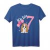 Kinder Geburtstagsshirt Kleiner Hund zum 7. Geburtstag für Mädchen und Jungen – Lustiges Geschenk für die Geburtstagsparty