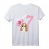 Kinder Geburtstagsshirt Kleiner Hund zum 7. Geburtstag für Mädchen und Jungen – Lustiges Geschenk für die Geburtstagsparty