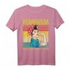 Feminism Is My Second Favorite F Word - Lustiges Feministinnen Retro T-Shirt für starke, selbstbestimmte Frauen