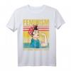 Feminism Is My Second Favorite F Word - Lustiges Feministinnen Retro T-Shirt für starke, selbstbestimmte Frauen