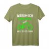 Warum ich ohne Akku fahre weil ich es kann Mountain Bike T-Shirt – Lustiges Fahrrad Geschenk für Radfahrer, Biker & Mountainbiker