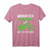 Warum ich ohne Akku fahre weil ich es kann Mountain Bike T-Shirt – Lustiges Fahrrad Geschenk für Radfahrer, Biker & Mountainbiker