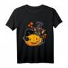 Süße Schwarze Katze Hexe Halloween T-Shirt – Katzenmutter Geschenk für Frauen & Kinder, Perfekt für Halloween Partys & Trick or Treat