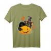 Süße Schwarze Katze Hexe Halloween T-Shirt – Katzenmutter Geschenk für Frauen & Kinder, Perfekt für Halloween Partys & Trick or Treat