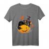 Süße Schwarze Katze Hexe Halloween T-Shirt – Katzenmutter Geschenk für Frauen & Kinder, Perfekt für Halloween Partys & Trick or Treat