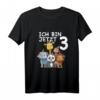 Süßes Kinder & Zoo T-Shirt zum 3. Geburtstag - Geschenkidee für Jungen und Mädchen, perfekt für Kinderpartys, Kindergarten und Schule