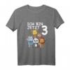 Süßes Kinder & Zoo T-Shirt zum 3. Geburtstag - Geschenkidee für Jungen und Mädchen, perfekt für Kinderpartys, Kindergarten und Schule