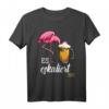 Es Eskaliert Eh Flamingo Bier Disko Festival Party T-Shirt – Lustiges Party Shirt für Festivals, Karneval, Oktoberfest & Anlässe