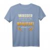 Lustiges Bier Spruch T-Shirt: Wasser schmeckt erst wenn es in der Brauerei war - Vintage Motiv für Bierliebhaber, Biertrinker und Party-Fans